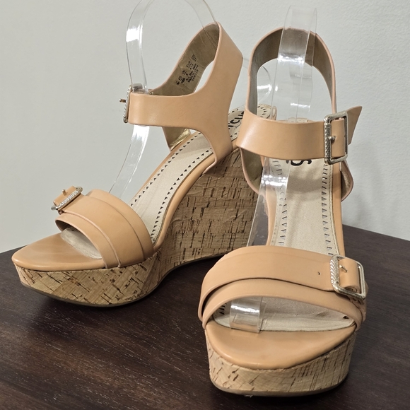 Circus By Sam Edelman Raquel Cork Wedge Sandals Women's Size 10M - Picture 4 of 12